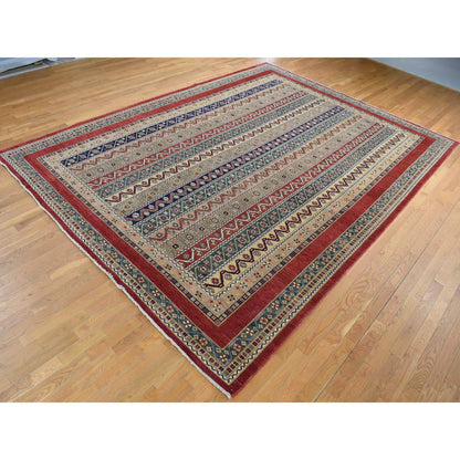 Kazak Wool Hand Knotted Rug Red Red 10.0X13.9 -O080721