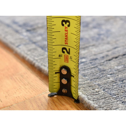 Modern and Contemporary Silk Hand Knotted Rug Grey Gray 2.6X5.10 -O080745