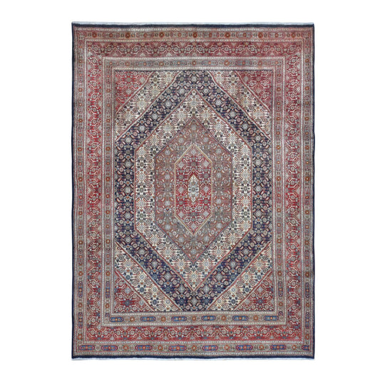 Persian Wool Hand Knotted Rug Red Cordovan Red 7.9X10.10 -O080778