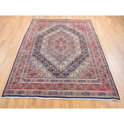 Persian Wool Hand Knotted Rug Red Cordovan Red 7.9X10.10 -O080778