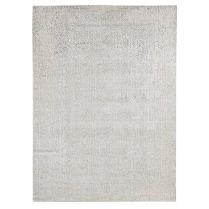 Transitional Wool & Silk Hand Loomed Rug Brown No Border 8.10X12.1 -O080809