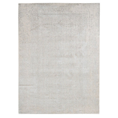 Transitional Wool & Silk Hand Loomed Rug Brown No Border 8.10X12.1 -O080809