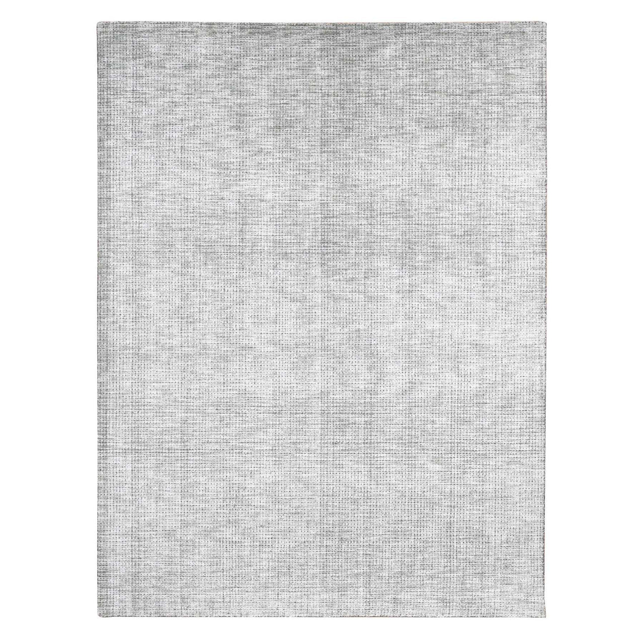 Modern and Contemporary Wool & Silk Hand Loomed Rug Green No Border 9.1X12.1 -O080812