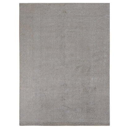 Modern and Contemporary Wool & Silk Hand Loomed Rug Grey No Border 8.9X12.1 -O080819