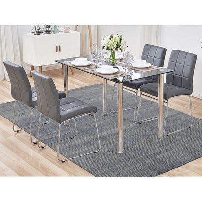 Modern and Contemporary Wool & Silk Hand Knotted Rug Blue No Border 8.0X10.0 -O080827