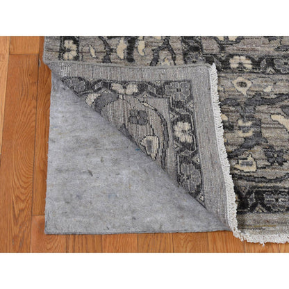 Oushak And Peshawar Wool Hand Knotted Rug Grey Gray 9.1X12.6 -O080851