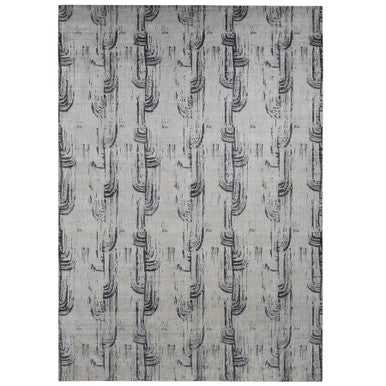 Modern and Contemporary Wool & Silk Hand Knotted Rug Grey No Border 10.0X14.5 -O080852