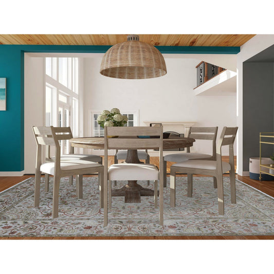 Transitional Wool & Silk Hand Knotted Rug Grey Mojave Desert 10.1X13.9 -O080915