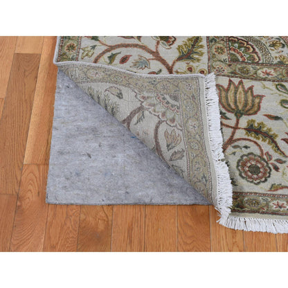 Transitional Wool & Silk Hand Knotted Rug Grey Mojave Desert 10.1X13.9 -O080915