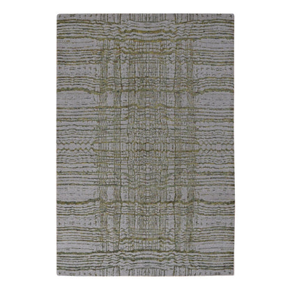 Modern and Contemporary Wool & Silk Hand Loomed Rug Grey No Border 6.0X8.9 -O080968