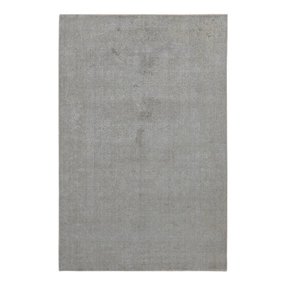Modern and Contemporary Wool & Art Silk Hand Loomed Rug Grey No Border 5.9X9.0 -O080977