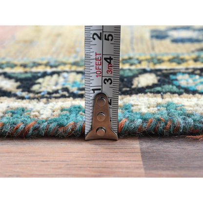 Overdyed & Vintage Worn Wool Hand Knotted Rug Red Black 3.10X7.9 -O081211