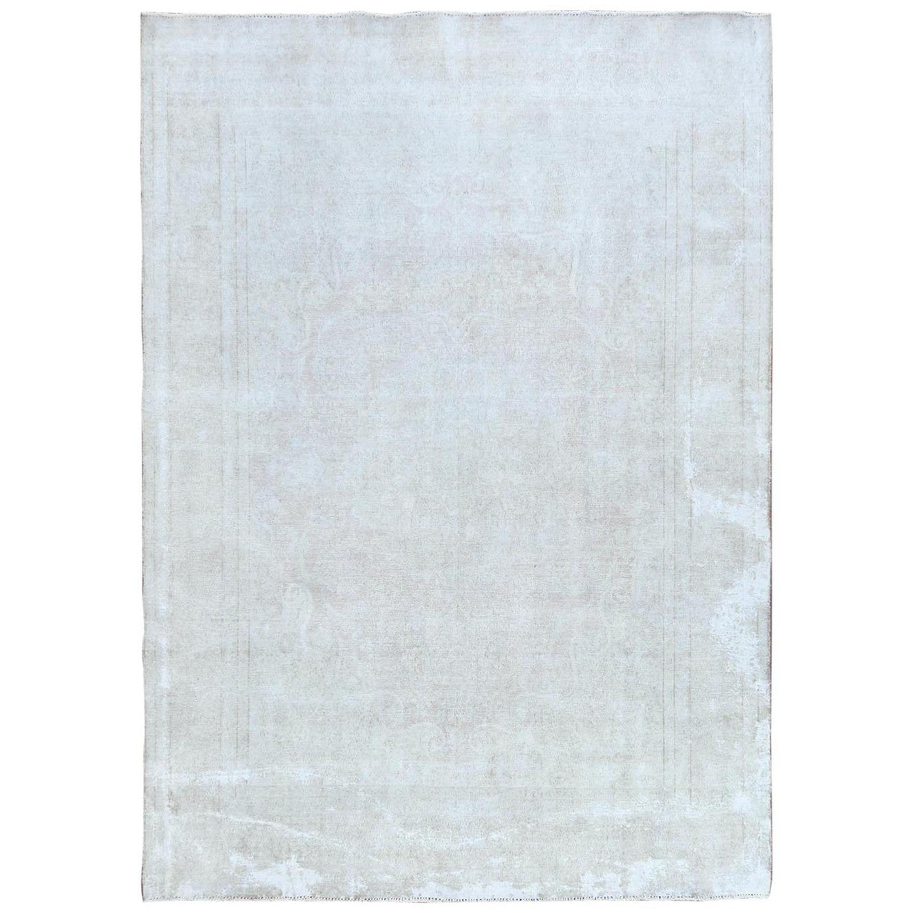 Red 8'0" x 11'0" Overdyed & Vintage Worn Hand knotted Wool Rug - Sku: O081630