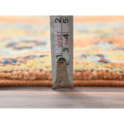 Tribal & Geometric Wool Hand Knotted Rug Orange Orange 3.0X4.10 -O081728
