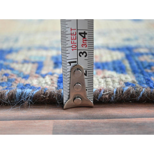 Vintage Wool Hand Knotted Rug Rust/Orange 3.8X11.0  -O081864