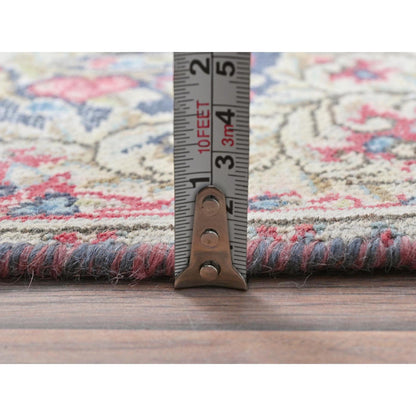 Overdyed & Vintage Worn Wool Hand Knotted Rug Multicolored No Border 1.7X1.9 -O081952