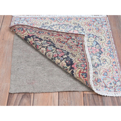 Overdyed & Vintage Worn Wool Hand Knotted Rug Multicolored No Border 1.8X1.8 -O081956