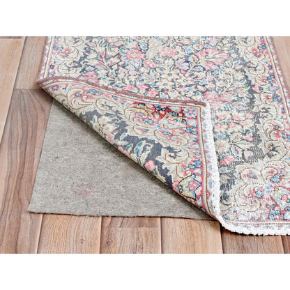 Persian Worn Wool Hand Knotted Rug Multicolored No Border 1.8X2.4 -O081961