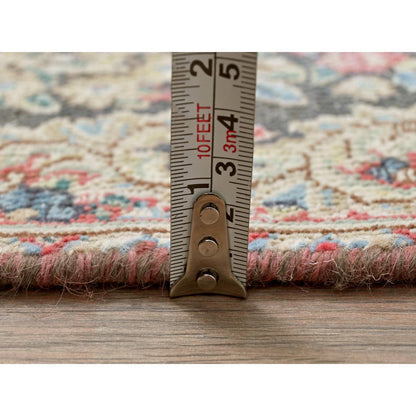 Persian Worn Wool Hand Knotted Rug Multicolored No Border 1.8X2.4 -O081961