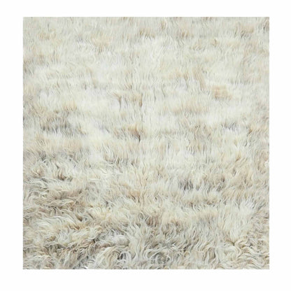 Modern and Contemporary Wool Hand Knotted Rug Beige 3.0x3.0 -O082021