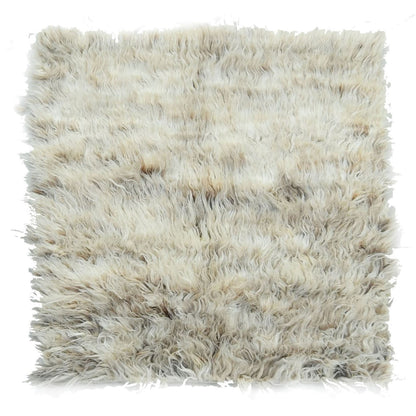 Modern and Contemporary Wool Hand Knotted Rug Beige 3.0x3.0 -O082023