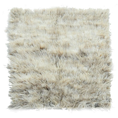Modern and Contemporary Wool Hand Knotted Rug Beige 3.0x3.0 -O082023