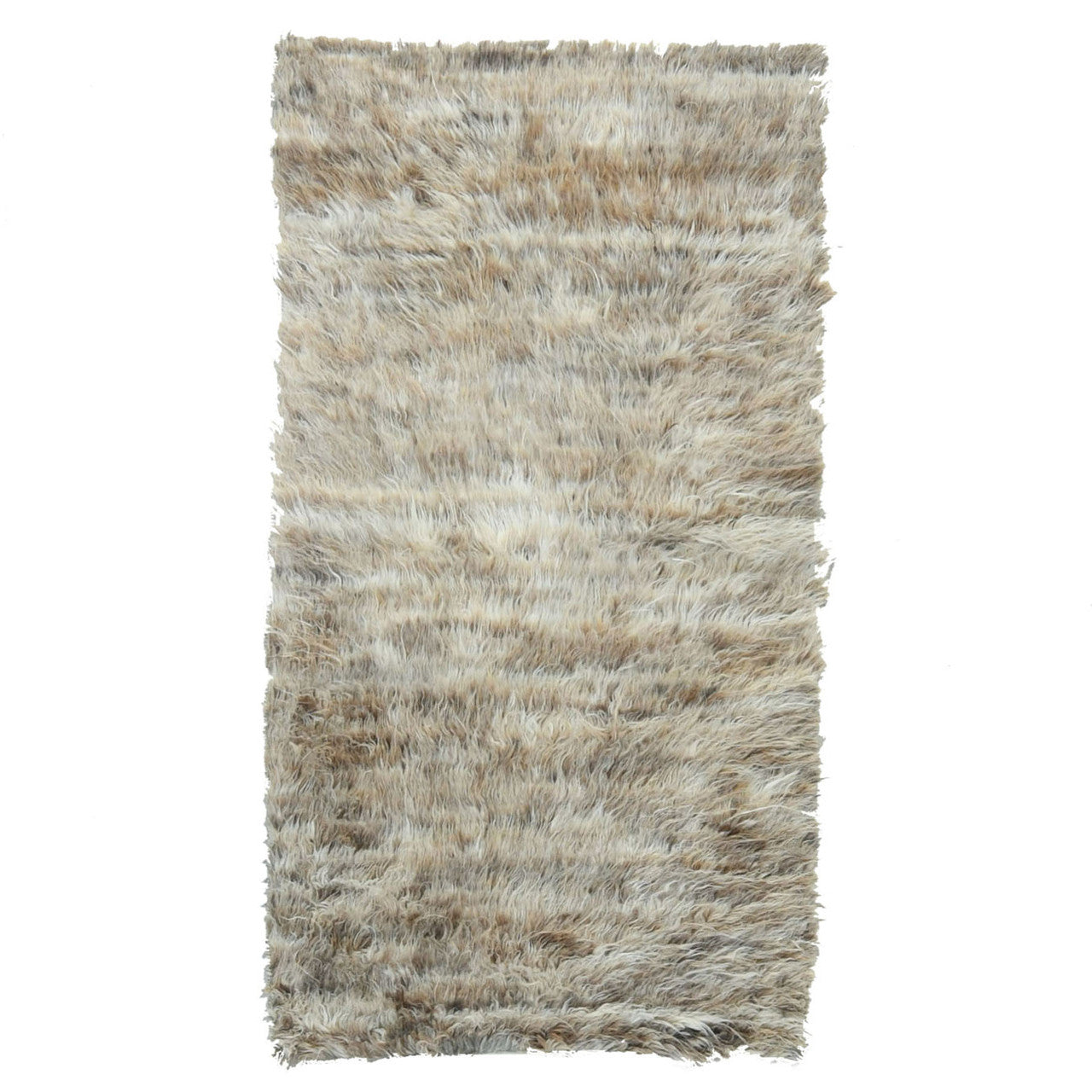 Beige 2'10" x 5'5" Modern and Contemporary Hand knotted Wool Rug - Sku: O082024