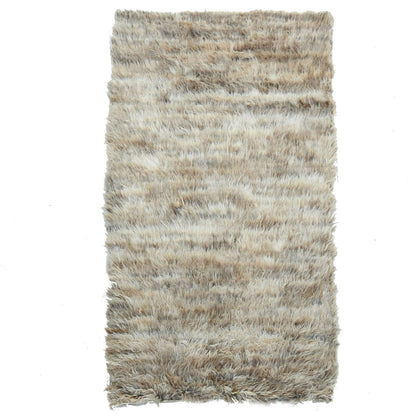 Modern and Contemporary Wool Hand Knotted Rug Beige No Border 3.2X5.6 -O082025