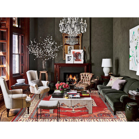 Heriz Wool Hand Knotted Rug Red Ivory 9.0X12.0 -O082335