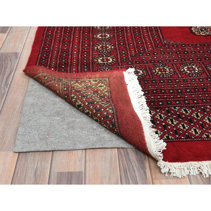 Tribal & Geometric Wool Hand Knotted Rug Red Rich Red 12.2X15.1 -O082392