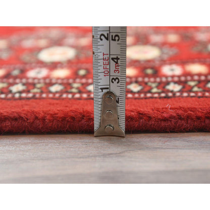 Tribal & Geometric Wool Hand Knotted Rug Red Red 4.0X6.3 -O082418