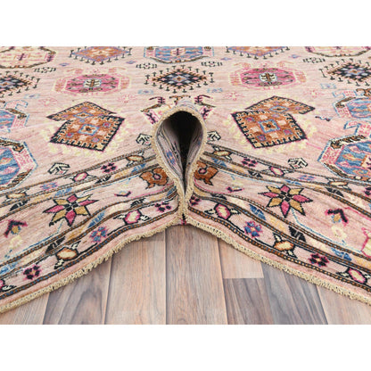Kazak Wool Hand Knotted Rug Pink Pink 6.0X8.9 -O082452