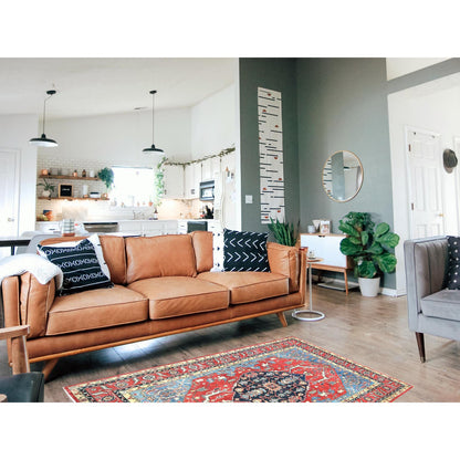 Heriz Wool Hand Knotted Rug Red Red 6.0X9.1 -O082466