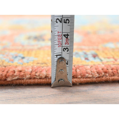 Heriz Wool Hand Knotted Rug Red Red 4.1X5.9 -O082502