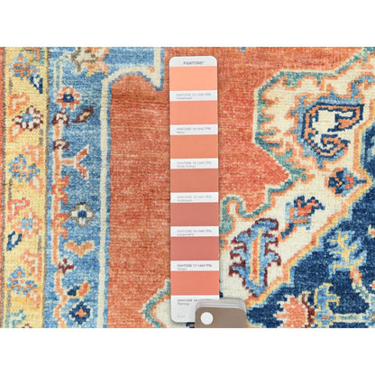 Heriz Wool Hand Knotted Rug Red Red 4.1X5.9 -O082506