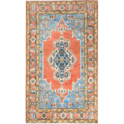 Heriz Wool Hand Knotted Rug Red Red 3.0X5.0 -O082512