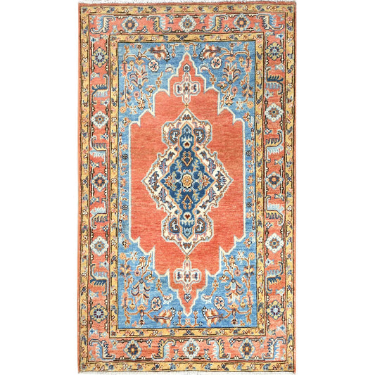 Heriz Wool Hand Knotted Rug Red Red 3.0X5.0 -O082512