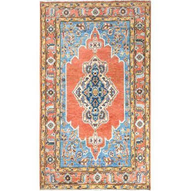 Heriz Wool Hand Knotted Rug Red Red 3.0X5.0 -O082512