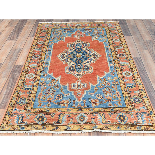 Heriz Wool Hand Knotted Rug Red Red 3.0X5.0 -O082512