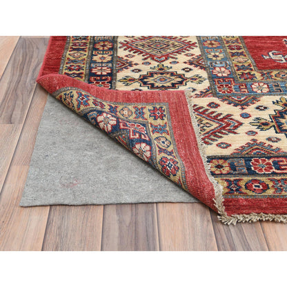 Kazak Wool Hand Knotted Rug Red Ivory 12.1X16.0 -O082528