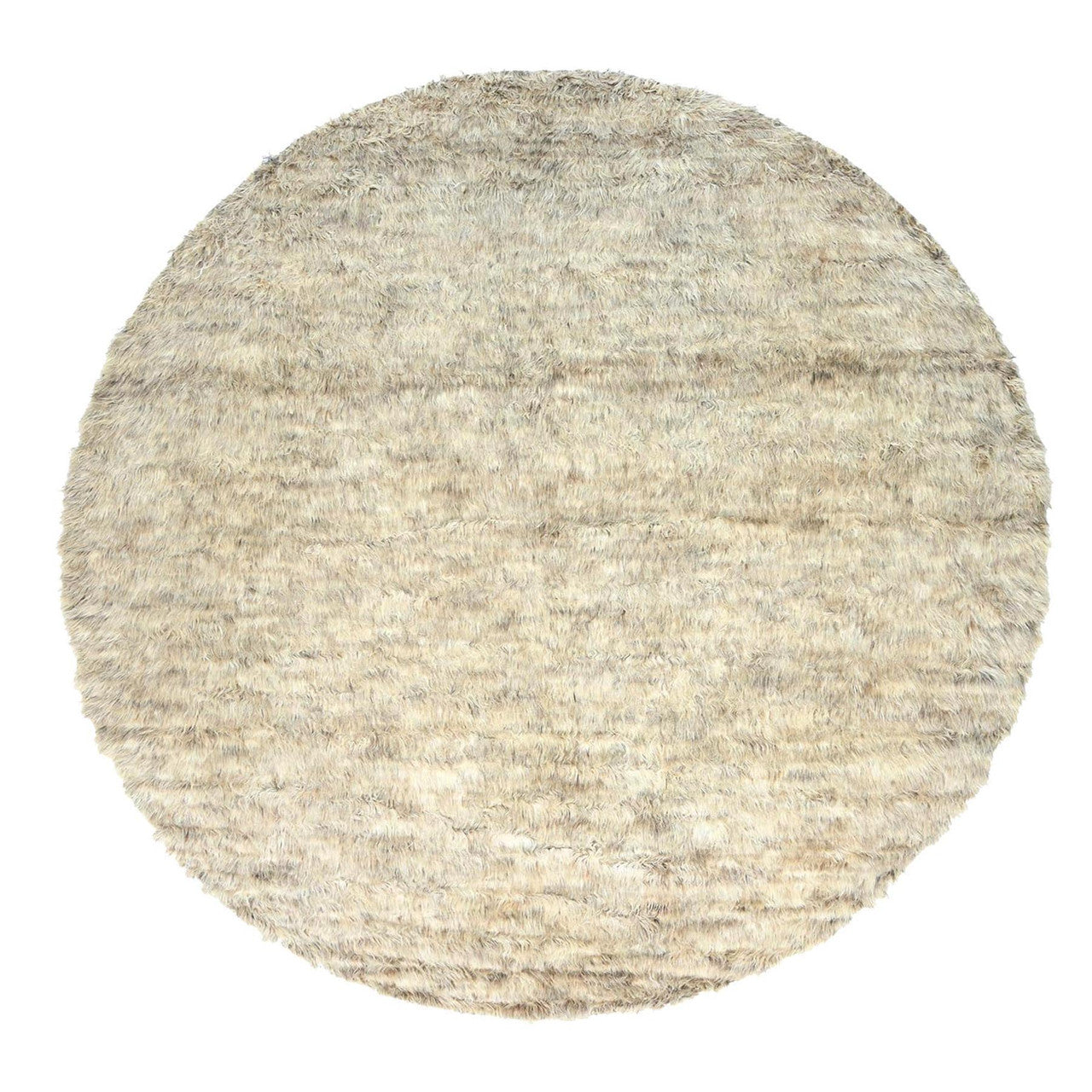 Beige 13'6" x 13'5" Modern and Contemporary Hand knotted Wool Rug - Sku: O082563