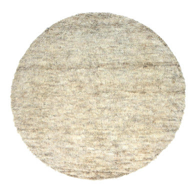 Modern and Contemporary Wool Hand Knotted Rug Beige No Border 13.6X13.5 -O082563