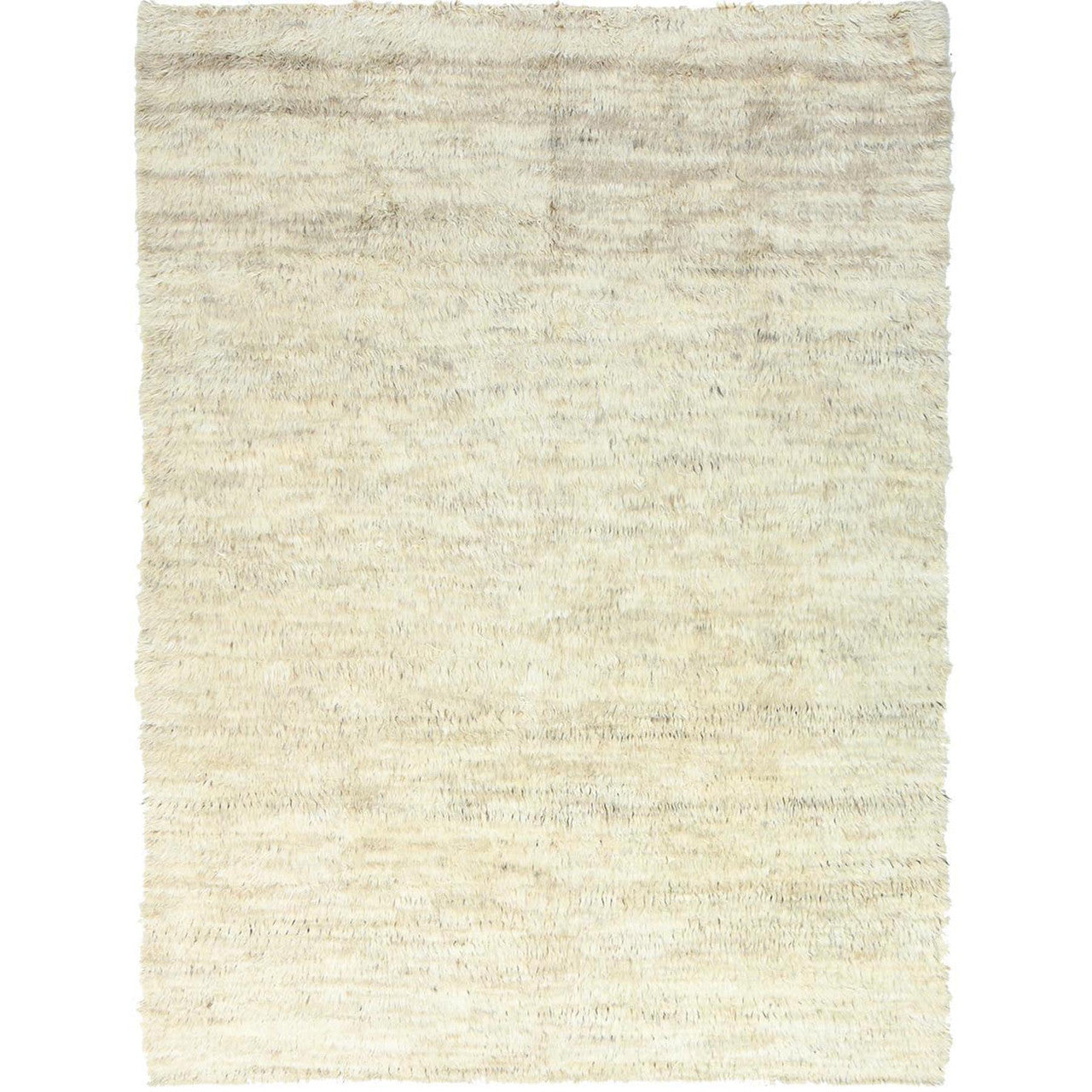 Beige 10'1" x 14'1" Modern and Contemporary Hand knotted Wool Rug - Sku: O082565