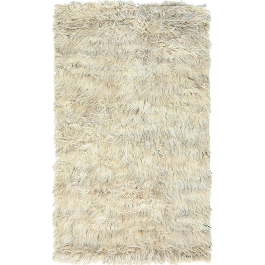 Modern and Contemporary Wool Hand Knotted Rug Beige No Border 3.1X5.3 -O082570