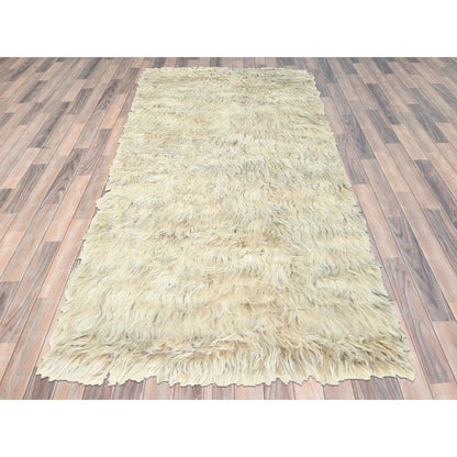 Modern and Contemporary Wool Hand Knotted Rug Beige No Border 3.1X5.3 -O082570