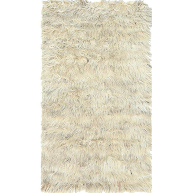 Modern and Contemporary Wool Hand Knotted Rug Beige No Border 3.0X5.4 -O082572