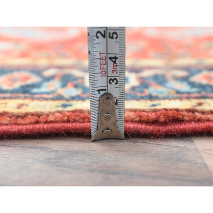 Heriz Wool Hand Knotted Rug Red Navy Blue 2.0X2.9 -O082629