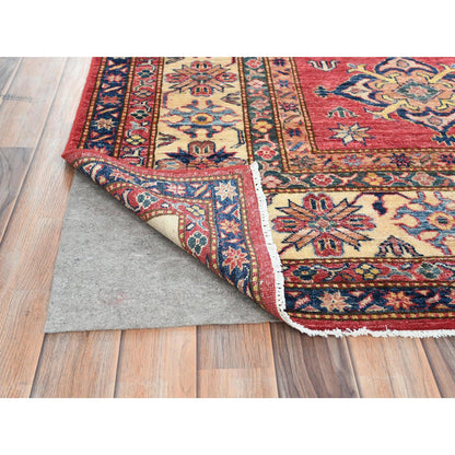 Kazak Wool Hand Knotted Rug Red Ivory 7.10X10.6 -O082640