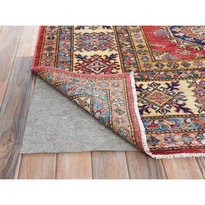 Kazak Wool Hand Knotted Rug Red Ivory 8.10X12.8 -O082641