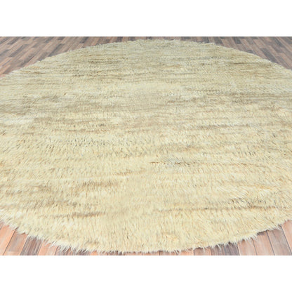Modern and Contemporary Wool Hand Knotted Rug Beige No Border 12.0X12.1 -O082658